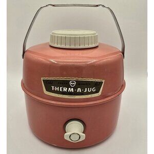Therm-A-Jug 1 Gallon Pink Vintage 1950’s - 1960’s Knapp Monarch Hot Cold
